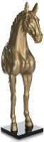 Horse Standing Beeld H180cm   Goud